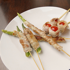 豚巻き串　ミニトマト