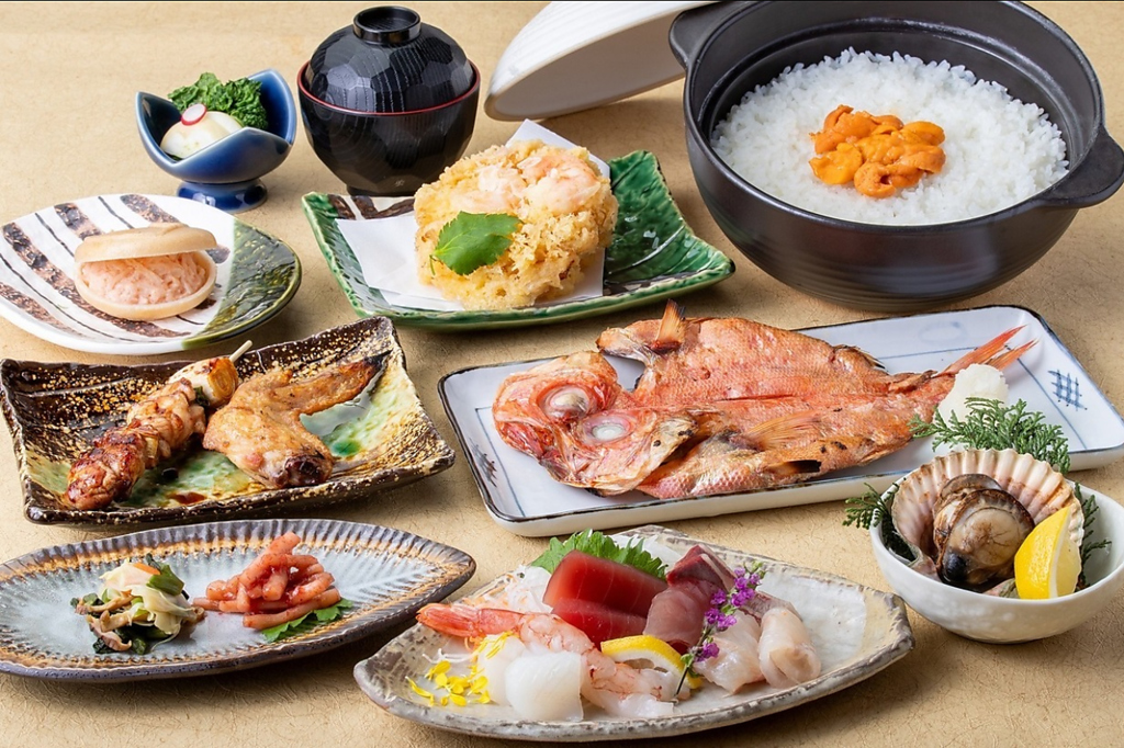 『平日限定コース』 9品  6500円　写真はイメージです！