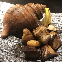 生椎茸とツブ貝のバターソテー 