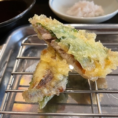 鯵の梅しそ天ぷら