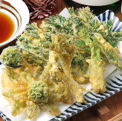 季節野菜の天ぷら盛り