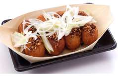 揚げたこ焼きねぎ塩しょうゆだれ