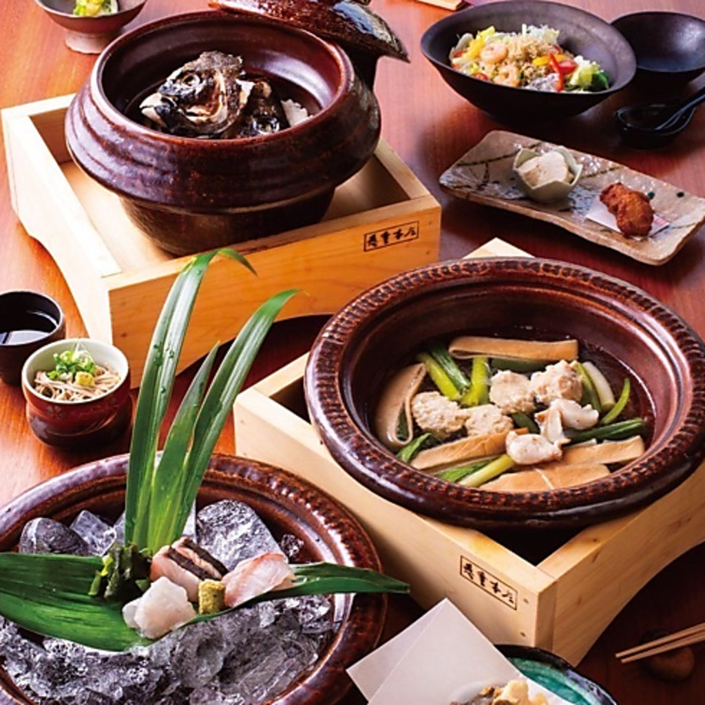 天然活〆クエを使った逸品料理をご提供！