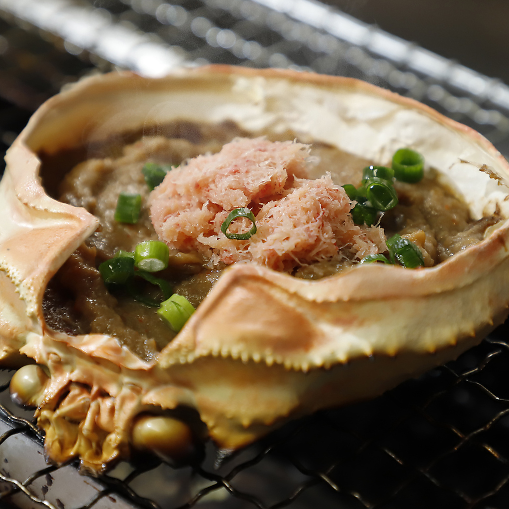 蟹味噌甲羅焼き