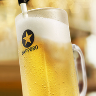 クリーミーな泡の生ビール【中】299円(税込)!