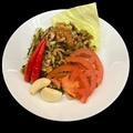 料理メニュー写真&nbsp;ラペットウッ(発酵茶葉と揚げ豆の和え物)