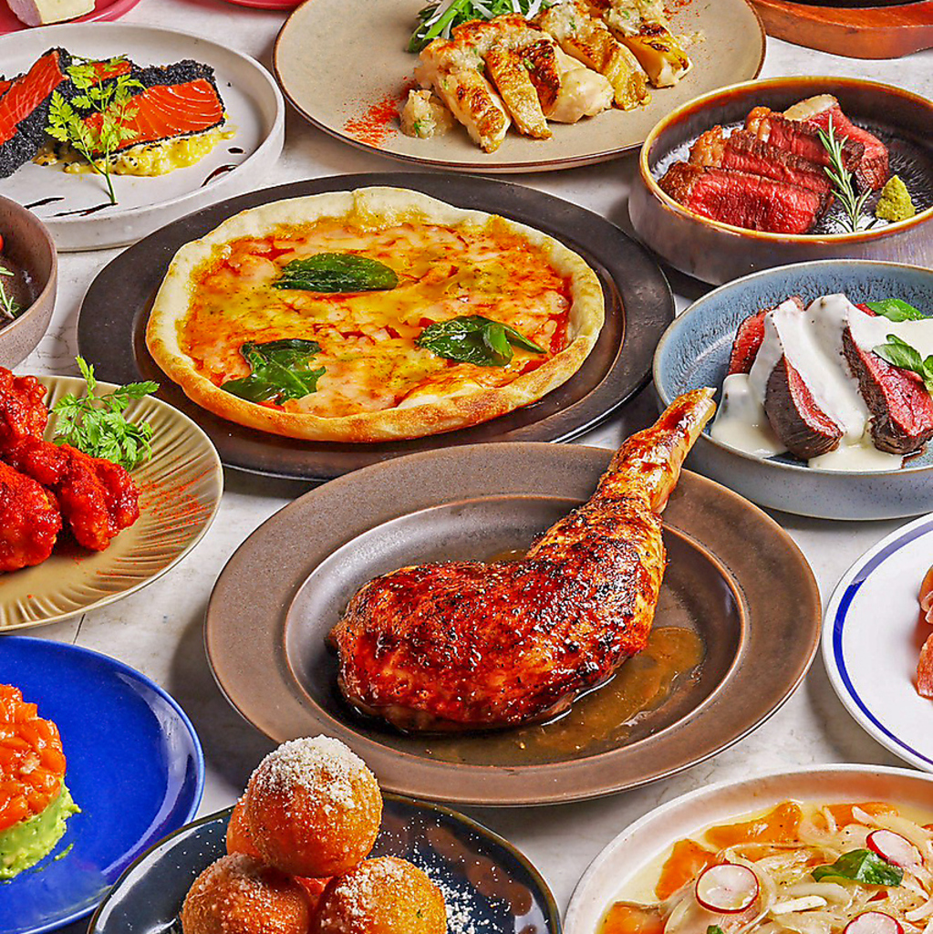 女子会などにもおすすめな肉＆チーズコースは1980円～豊富にご用意☆