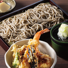 そばと海老天丼(香の物・お口直し付)