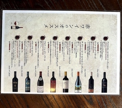 当店のこだわりの赤ワイン