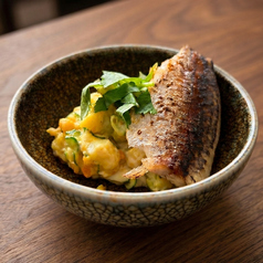 新じゃがと焼きアジのポテトサラダ