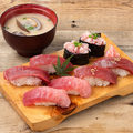 料理メニュー写真&nbsp;まぐろ握りづくし