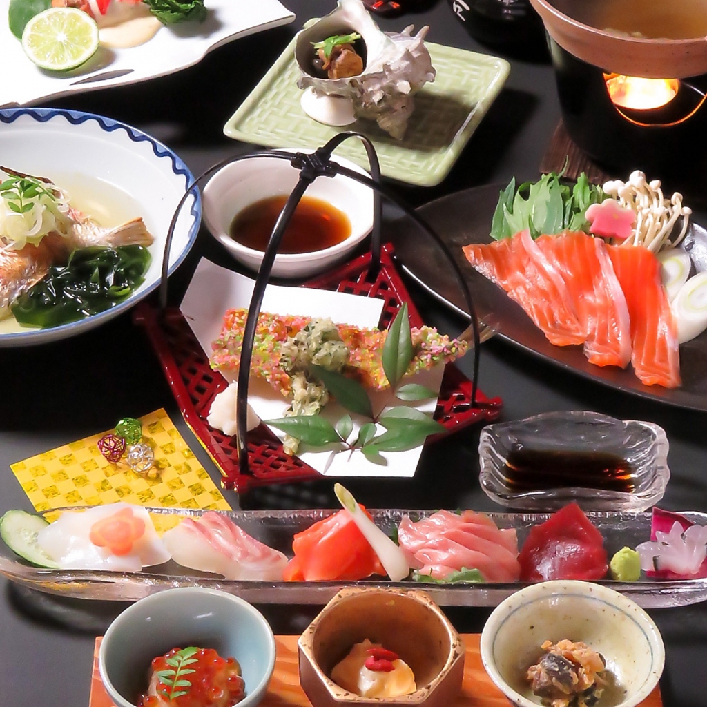 ゆったりとお部屋で3時間以上OK！浜松の旬の食材を中心にした各種コースは4950円(税抜)～ご用意！