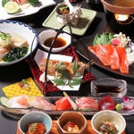 ゆったりとお部屋で3時間以上OK！浜松の旬の食材を中心にした各種コースは4950円(税抜)～ご用意！