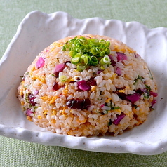 青じそと柴漬けのあっさり炒飯