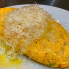 シラスとアオサのオムレツ