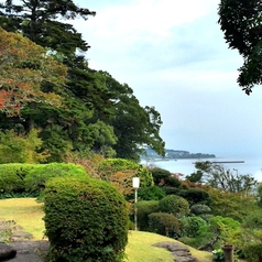 伝統手法を残した近代和風の豪華な日本家屋の庭園から別府湾や高崎山を望む絶景です。庭園等、見学することができます。