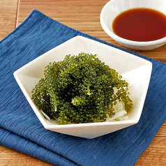 海ぶどう/鯨の梅水晶/ザクっときゅうり/つぶ貝わさび 各