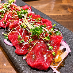 馬肉のカルパッチョ