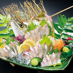 天草直送！シマアジの活き造り