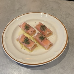 クリームチーズの生ハム巻き