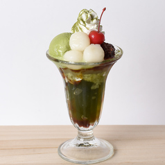 抹茶白玉わらびパフェ