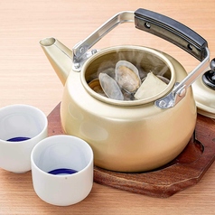 アサリバターのやかん酒蒸し