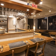 洗練された店内は特別な日にも、普段使いにも最適