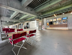 販売しているスノーピーク商品をご利用いただける席もございます。