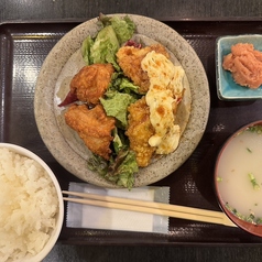 大分唐揚げ×宮崎チキン南蛮W定食1000円