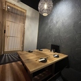 【1階席】4名様個室は全部で6部屋ございます2名様からご案内できますので、ゆっくりお寛ぎできます