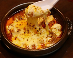 とろーりチーズと大豆ミートの麻婆豆腐