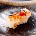 料理メニュー写真 お寿司単品の追加注文可能　梅貝