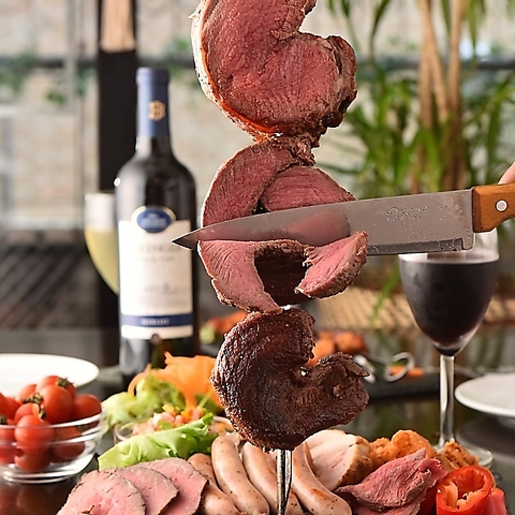 【日比谷駅／有楽町駅徒歩2分】本格シュラスコ食べ放題