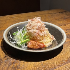 厳選明太子と削りたて鰹節ペペロンチーノ