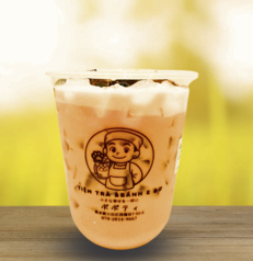 タイ風赤シソタピオカミルクティー