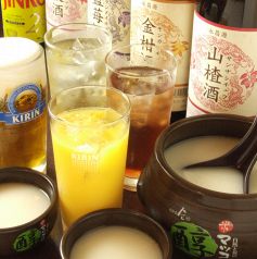 生、マッコリ、果実酒含む[飲み放題]90分1500円(税込)