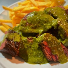 牛ステーキフリット ハーブソース