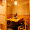 【1階席】4名の個室3席。