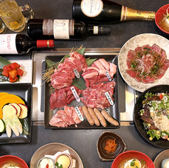 生ラム焼肉 羊ロックのコース写真