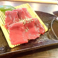 木更津エリアでも提供店が少ない希少なハツ刺し（牛）