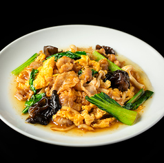 豚肉とキクラゲの玉子炒め