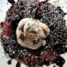 馬肉のタリアータ 味噌バルサミコソース