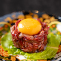 料理メニュー写真&nbsp;炙り牛ユッケ