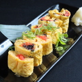 料理メニュー写真&nbsp;岩海苔明太チーズ出し巻/黒毛和牛A5ランクステーキ