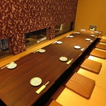 落ち着いた雰囲気の掘り炬燵の個室は4名～最大40名様迄OK！会社宴会に最適です。大人女子会にも◎