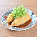 料理メニュー写真&nbsp;ホルモン味噌串かつ　1本