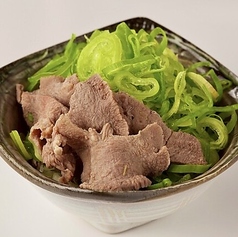 葱馬鹿牛タンポン酢