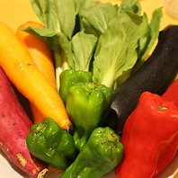 新鮮な旬の野菜を厳選して仕入れています◎