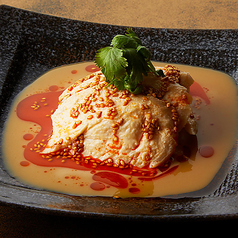 蒸し鶏の胡麻ソース