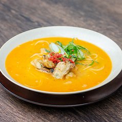 広島産牡蠣と小梅のスープペペロンチーノ